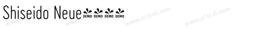 Shiseido Neue字体转换